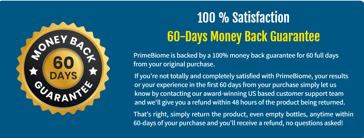 60days Guarentee-PrimeBiome
